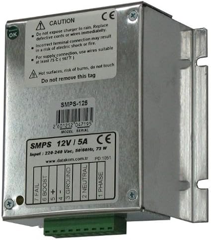 SMPS-125 Generator Battery Charger / 12V/5A DC Power Supply