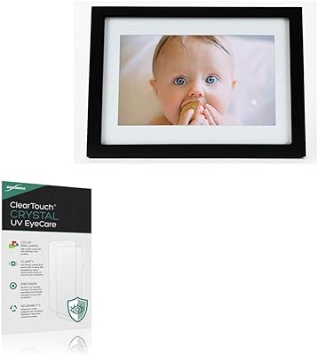 BoxWave Screen Protector Compatible With Skylight Wifi Digital Picture Frame 916496 10 in - ClearTouch Crystal Anti-UV EyeCare 2-Pack, Filters out Harmful Blue Light Reduce Fatigue