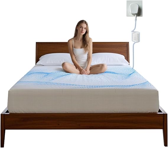 Grounding Fitted Sheet Super King Size Grounded Bed Sheet With 90% Organic Cotton 10% Pure Silver Fbire For Better Sleep (Beige, Super King 180x200x35cm)