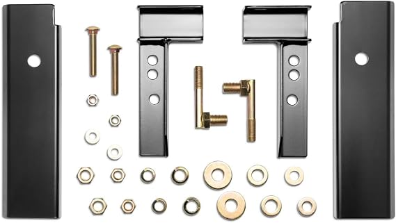 RealTruck BACKRACK Hardware Kit for use w/Standard Bed, Black, No Drill | 30109 | Fits 1999-2006 Chevrolet/GMC Silverado/Sierra 1500/2500/3500; 2007 Silverado/Sierra 1500/2500/3500 Classic