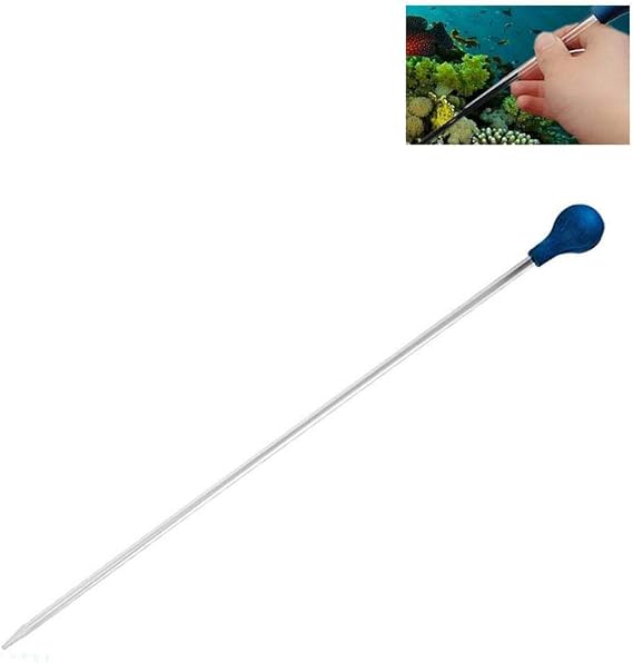 LucBuy Coral Feeder, 13.8 Inch Acrylic Reef Feeder, Liquid Fertilizer Feeding Tube for Aquarium Marine Fish, Coral, Anemones, Eels, Lionfish, Shrimp, SPS, HPS, Reef and Other Organisms