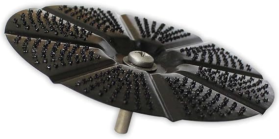 DYNAMIC 125MM Rasp Disc | 5" Diameter | Carbon Steel | Jet-Black Finish | 6MM Shank | Compatible with Power Drills | Ideal for Paint Peeling, Rust Removal & Wood Prepping