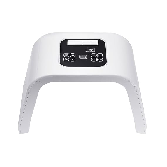 Red Light Therapy for Face, 100-240V 7 Color Led Light Therapy with 1 Pair Glasses, Led Face Mask for Beauty Parlors, Care Parlors, Leisure Clubs, Home Use