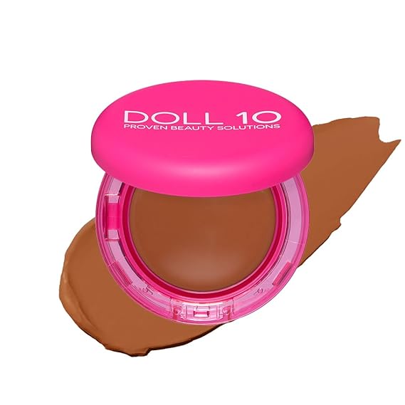 Doll 10 Peptide Bounce Balm FoundationTM Hydrating, Age-Defying Foundation for Older Women, All Skin Types Vegan, Clean, Natural, Medium Buildable Coverage, Blurs Fine Lines - [Deep]