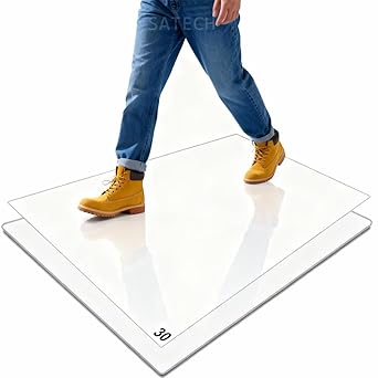 SATECH Sticky Tacky Mat 24" x 36" White with Non-Slip Base (Case of 3 Mats,30 Sheets Each,with Frame) for Cleanroom Laboratory Hospital Construction Home