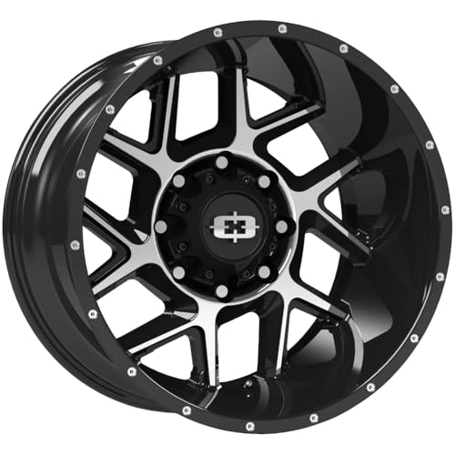 Vision 360 Sliver 20x12 8x170-51mm BlackMachined Wheel Rim 20 Inch