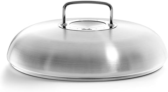 Fissler Profi Collection 084-388-24-200/0 High-Capacity Lid Round (24 cm) for Pots, Pans and Serving Pans Induction Silver