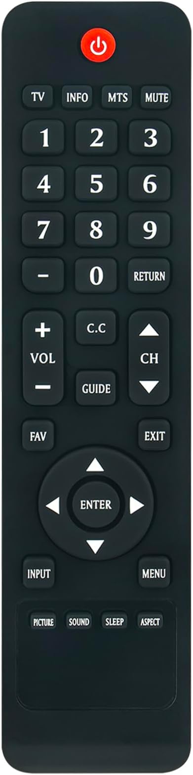 RC00295P Remote Replacement for ViewSonic TV VT4200-L VS13915-1M VS13750-1M VS14569-1M VT2406-L VT2216-L VT1602-L VT2756-L VT3200-L CDE6500-L CDE3200-L