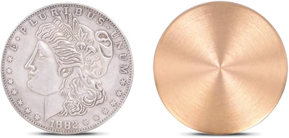 Enjoyer Expanded Shell (Morgan Dollar Version) Magic Tricks for Appearing/Disappearing Coins Magic Gimmicks Magician Accessories