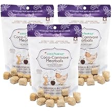CocoTherapy 3 Pack of Coco-Canivore Meatballs Dog Treats, Chicken