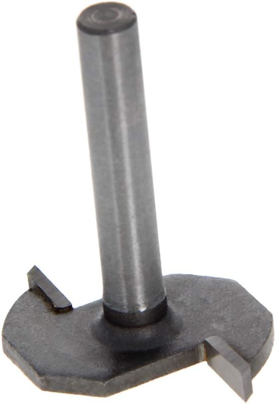 Utoolmart 1/4" Shank T Slot Router Bit 5/32" Cutting Depth, 2 Flutes High Speed Steel T Track Router Cutter 1pcs