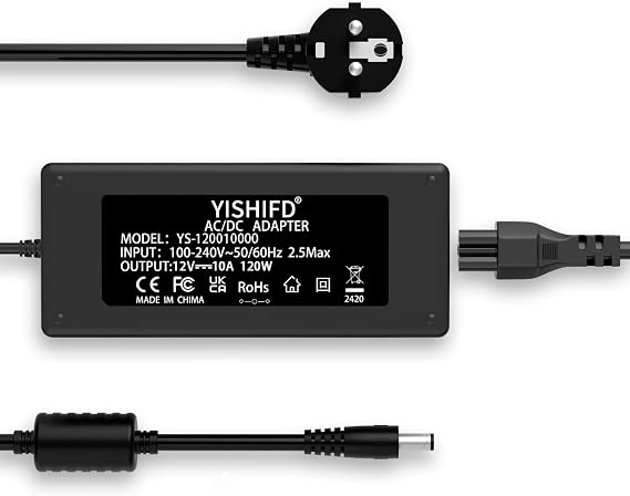 120W12V10A DC Güç Kaynağı Adaptörü AC100V ~ 240V Voltaj Dönüştürücü LED Trafo Trafo Güç Kaynağı Konektörü LED Şerit Modüller için Işık CCTV Kameralar 3D Yazıcı 5,5 mm x 2,5 mm