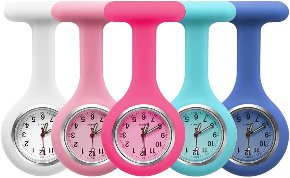 5pcs Silicone Nurses Watch (Practical Colour)