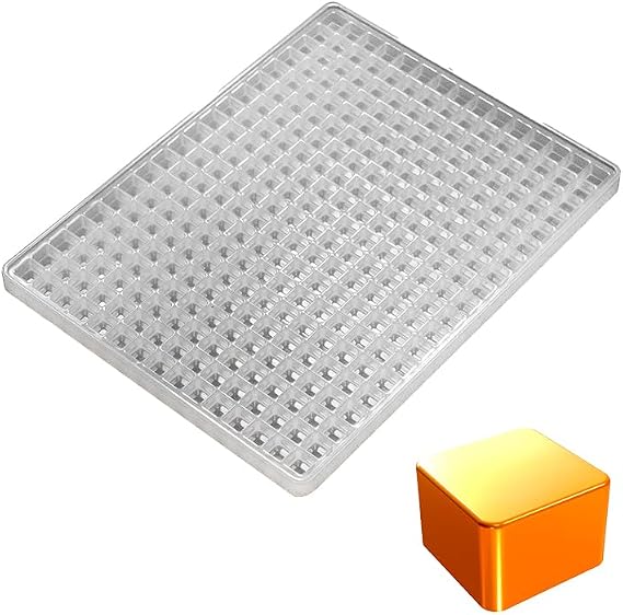 2mL Square Candy Depositor Mold - Plain - 300 Cavities - 22102