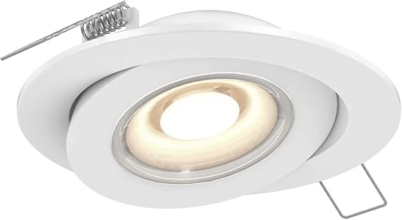 DALS Lighting Pivot 6 Inch Flat Recessed LED Gimbal Light (White)