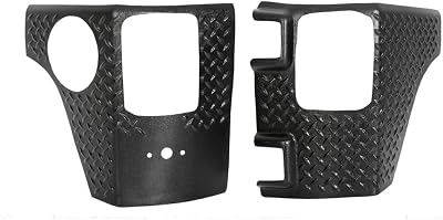 Rear Corner Guards Kit Tail Cover for Jeep for Wrangler 2007-2017 Black,Plastic