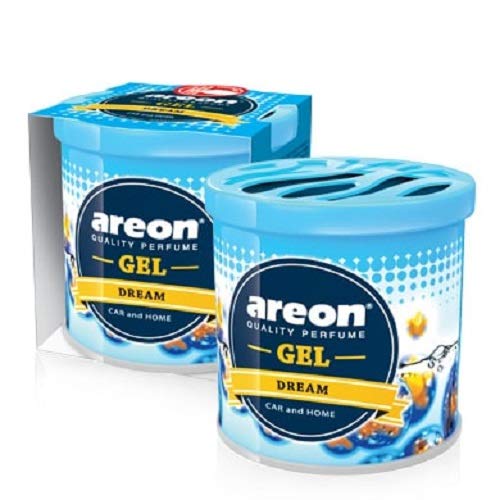 AREON GEL GCK02 Car Perfume Air Freshener Long Lasting Scent for Car or Home Odor Eliminator - DREAM Scent