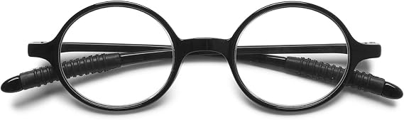 Retro Reading Glasses Small Round TR90 Unbreakable Lightweight Vintage Eyeglasses for Women Men 1.0 1.25 1.5 1.75 2.0 2.25 2.5 2.75 3.0 3.5 4.0