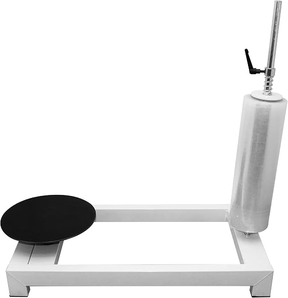 Manual Stretch Film Wrapping Machine,Film Dispenser Wrap Bench,Heavy Duty Film Wrapper Table Pallet Box Shrink for 12-20in Film
