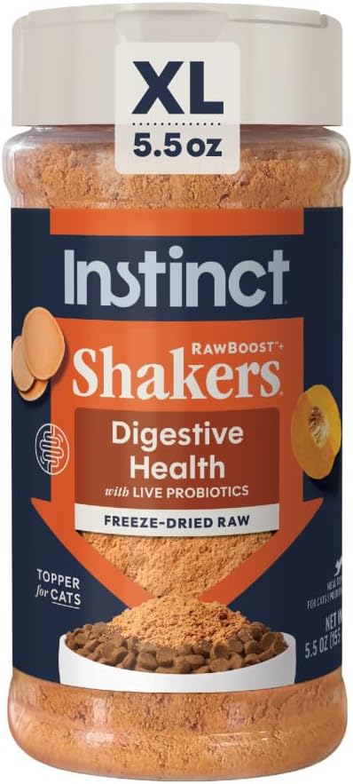 Instinct Freeze Dried Shakers, Cat Food Topper, Digestive Health, 5.5 oz
