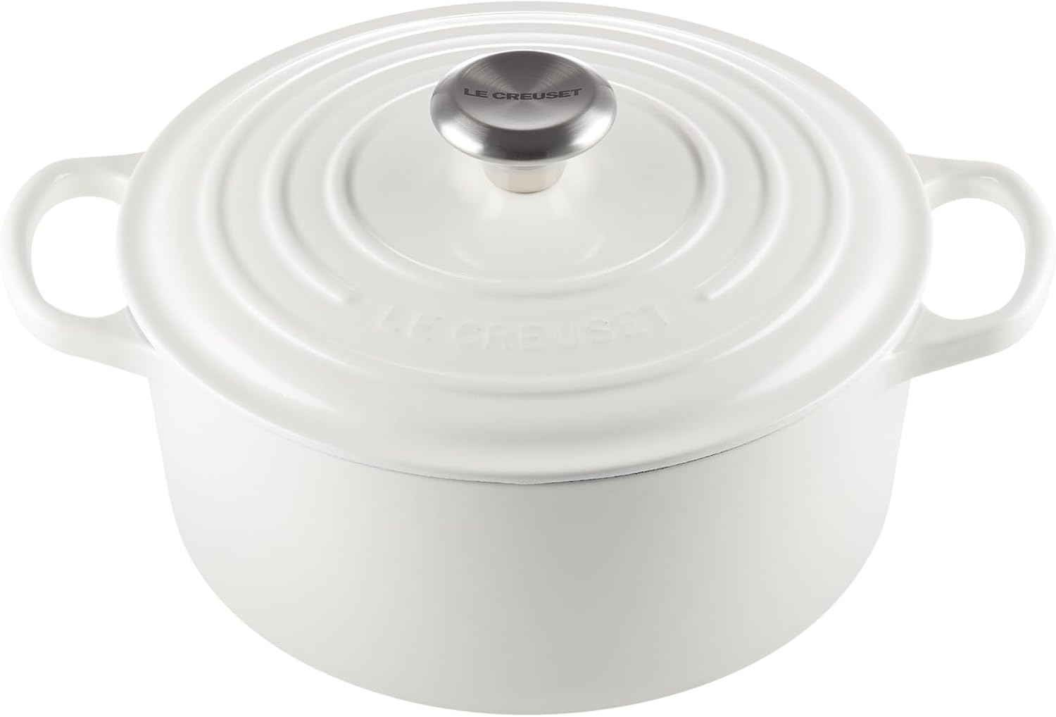 Le Creuset Signature Cocotte Ronde 4.2L White E530823H