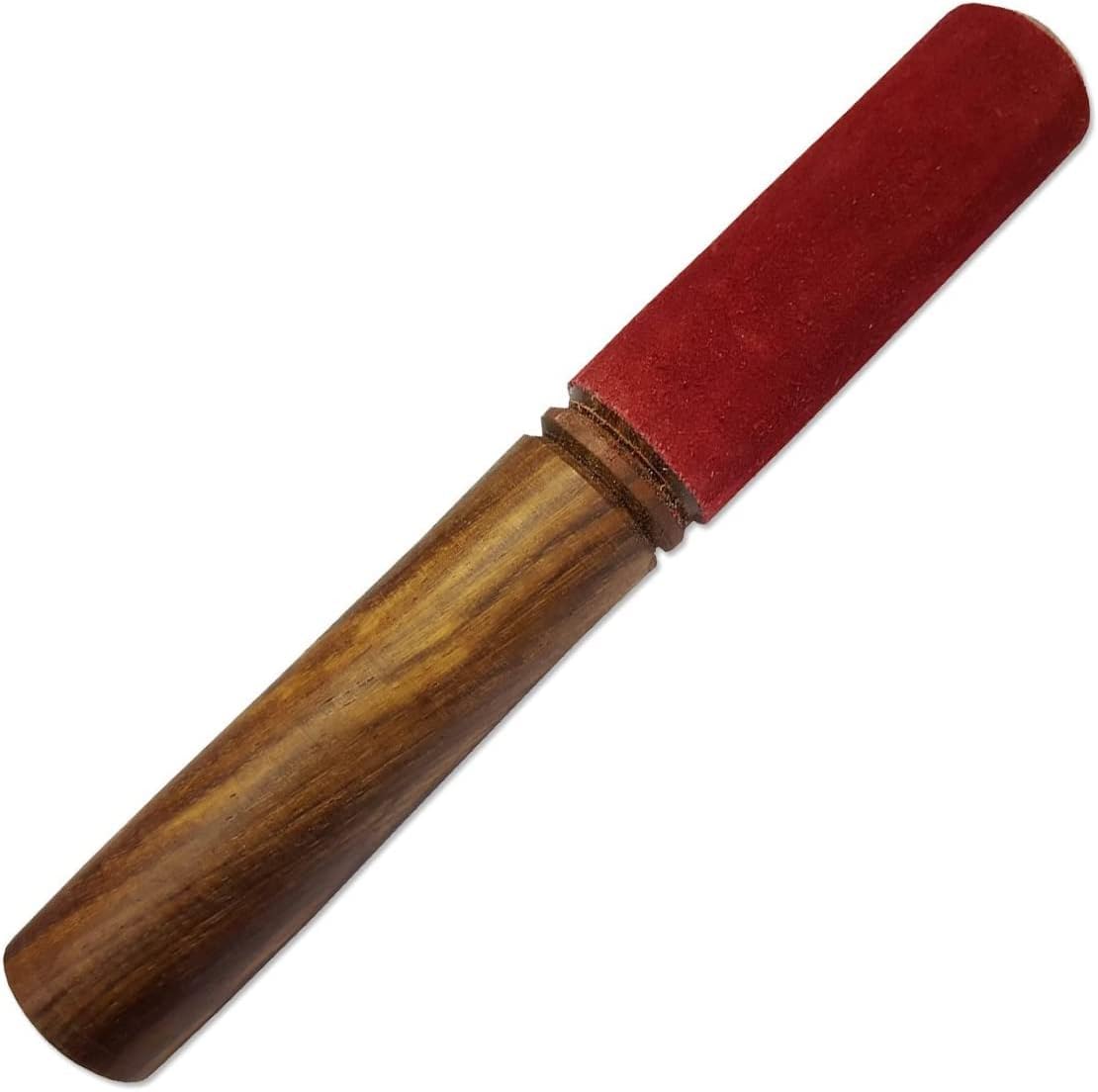 Singing Bowl Mallet Sound Bowl Stick Buddha Meditation Bowl Mallet Tibetan Singing Bowl Acceessory Red, Size:- 7 Inch