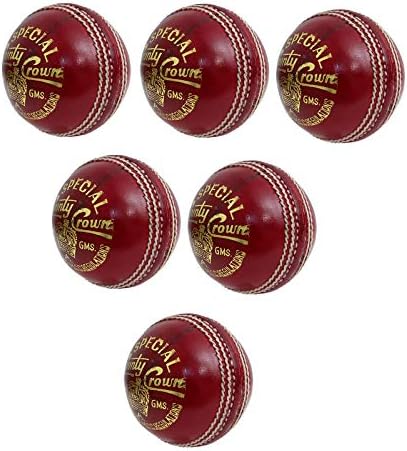 CW 6 X Special County Crown Leather Cricket Ball Professional Quality Senior 5.5oz