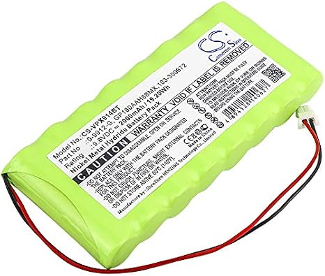 XPS Replacement Battery for Visonic Powermax Pro Part NO 0-9912-G, 103-300672, GP180AAH8BMX