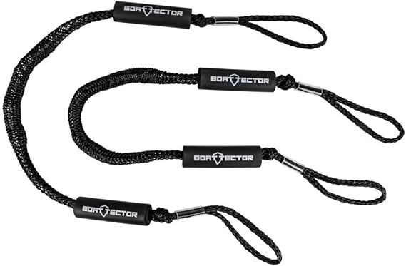 Extreme Max 3006.2355 BoatTector Bungee Dock Line Value 2-Pack - 5', Black