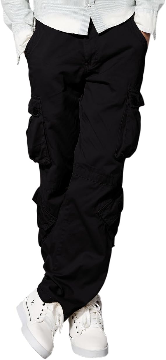 Match Men's Wild Cargo Pants(Classic Black,30)