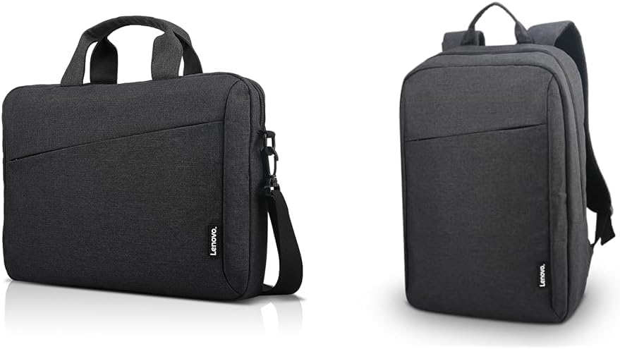 Lenovo Laptop Shoulder Bag + Backpack, Black