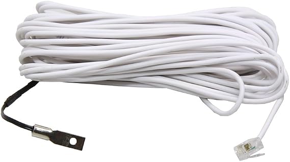 AIMS Power PICGLFBATS Battery Temperature Sensor (for Power Inverter Chargers), 32 ft cable length