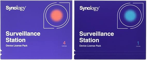 Synology IP Camera License Pack for 4 (CLP4) & IP Camera License Pack for 1 (CLP1)