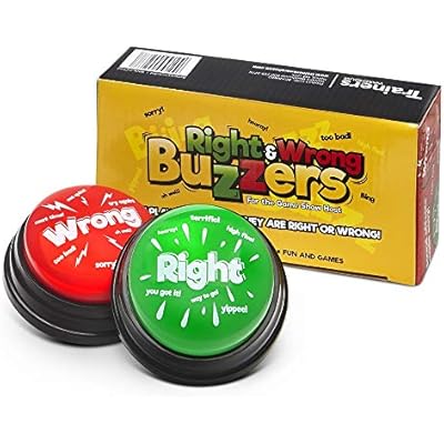 Right & Wrong Answer Buzzers 2 pcs New & Improved