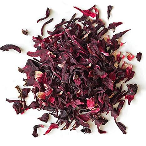 Organic Hibiscus Flowers - 1 lb (16oz) - Herbal Tea - 100% Certified Organic - Flor de Jamaica - Agua Frescas - EarthWise Aromatics