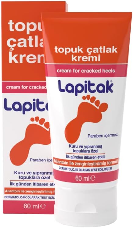 Lapitak Topuk Çatlak Kremi 60ml - Ayak Kremi - Ayak Bakımı - Ayaklardaki Çatlakları Engenlemeye Yardımcı olur. Kuru ve Yıpranmış Ayaklarda 24 saat içinde etkisi hissedilir.