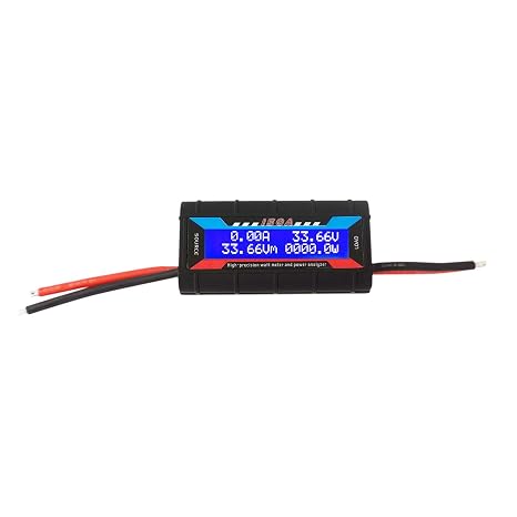 150A Watt Meter Power Analyzer, High Precision RC Multi Meter DC 60V | Battery Tester Voltage Amp Consumption Performance Monitor with LCD Screen for Solar Voltage/ Current/ Power/ Charge/ Energy
