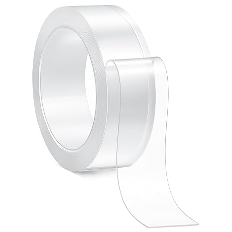 Double Sided Tape Adhesive Heavy Duty 16.4FT Multipurpose Removable Mounting Tape Adhesive Strips Filament Tapes Nano Tapes for Paste Items Household