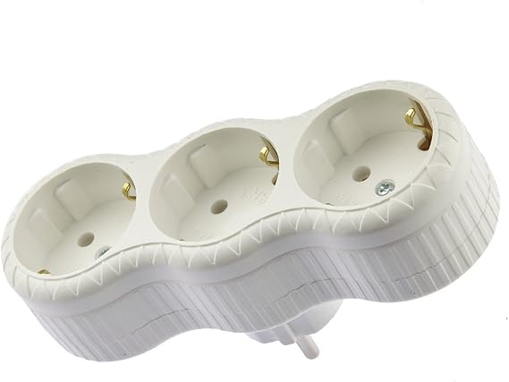 single-work Plug Socket Ground Vertical, 3-Piece