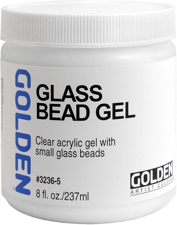 GOLDEN Artist Colors Glass Bead Gel, 8 fl. oz. Jar