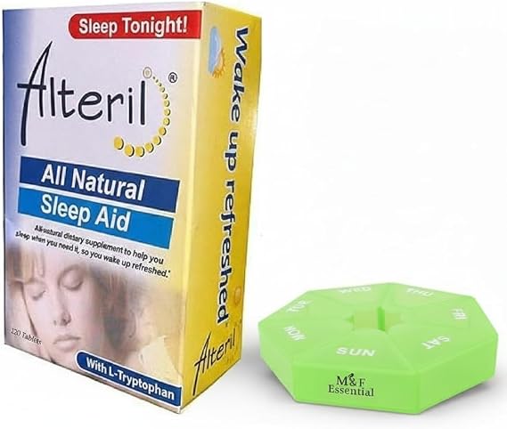 Alteril Sleep Aid - 120 Count with an Essential Medicine Organizer Box