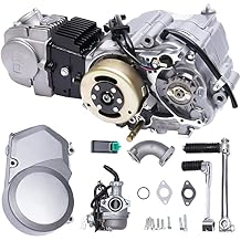 4 Stroke 125CC Engine Motor Pit Dirt Bike ATV Quad Kit Manual Clutch Single Cylinder CDI Air Cooled w/Reverse Fit for CRF50 CRF70 XR50 XR70 Z50 Z50R Bike Motorcycle