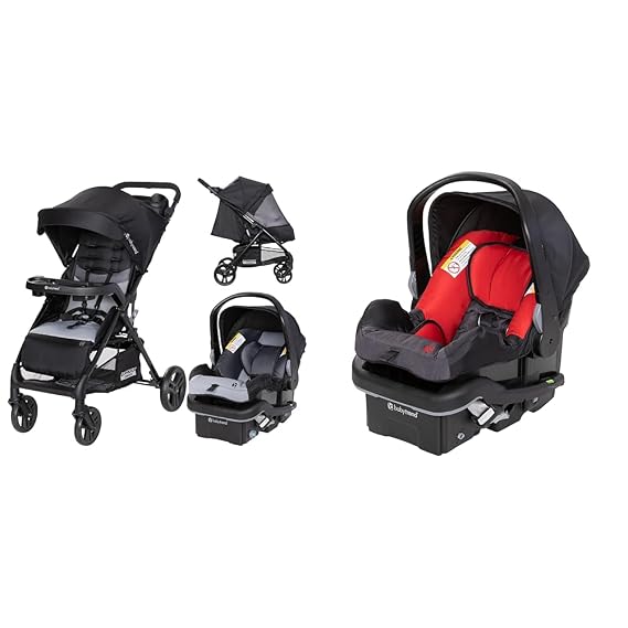 Baby Trend Passport Carriage Travel System with Dash Black Stroller and EZ-Lift Plus 35 Infant Car Seat