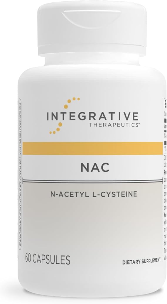 Integrative Therapeutics NAC - Antioxidant Support Supplement* - Support for Respiratory & Lung Function* - Gluten-Free & Dairy-Free - 60 Capsules (60 Servings)