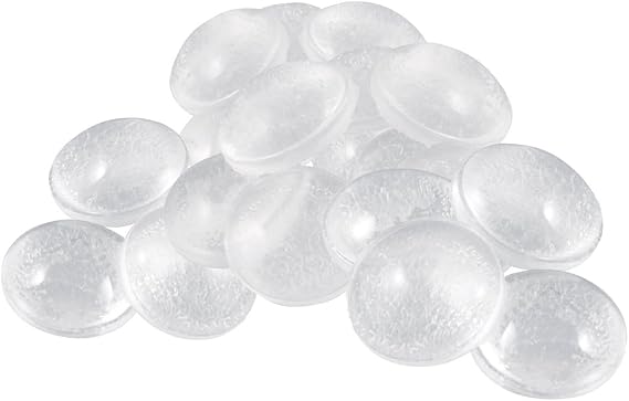 Soft Touch 4215695N 3/8" Round Clear Self Stick Bumpers 20 Piece Set