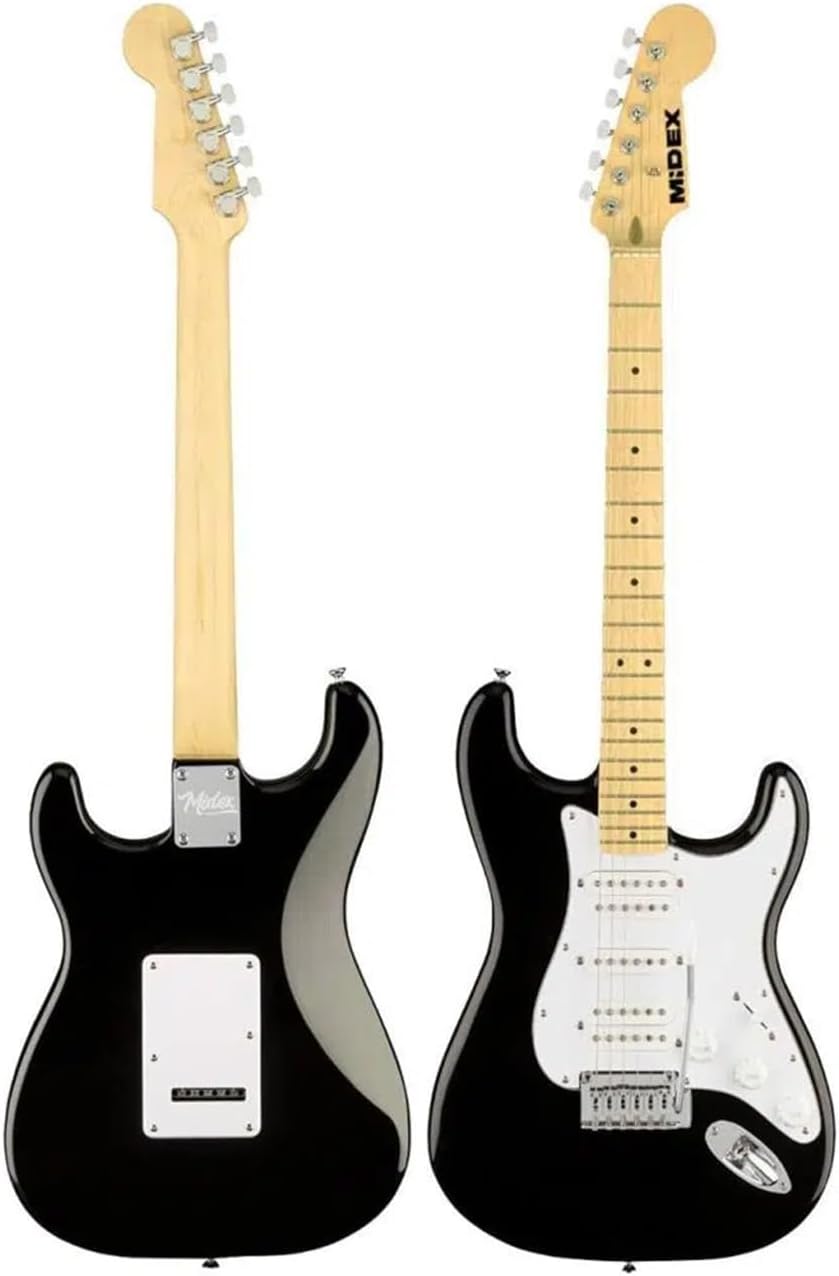 Midex RPH-40WB Black White Electric Guitar Set HSH Magnetic Maple Keyboard Top Quality