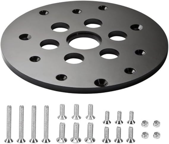 Worktable for Milling Equipment with 1-1/4 Inch Central Opening to Facilitate Guide Bushing Positioning