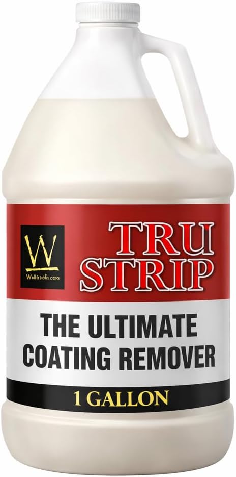 Tru-Strip Industrial Strength Concrete Sealer Stripper (1 Gallon) Professional Coating & Sealer Remover for Acrylics, Urethanes, Glues, Epoxies Water Cleanup, Industrial/DIY Surface Prep