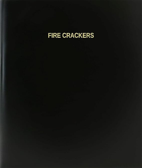 Fire Crackers Log Book/Journal/Logbook - 120 Page, 8.5''x11'', Black Hardbound (XLog-120-7CS-A-L-Black(Fire Crackers Log Book))