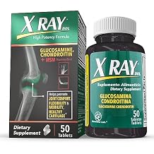 X Ray High Potency Joint Health Supplement, with Glucosamine 1500mg, Chondroitin 300mg, MSM 120 mg, Supports Healthy Joints, Bones & Cartilage - 50 Count